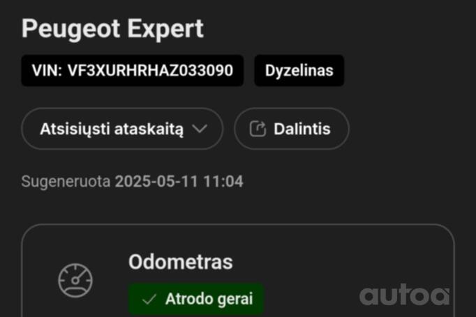 Peugeot Expert 2 generation