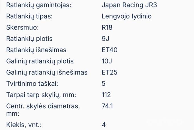 Japan Racing 3, lietie