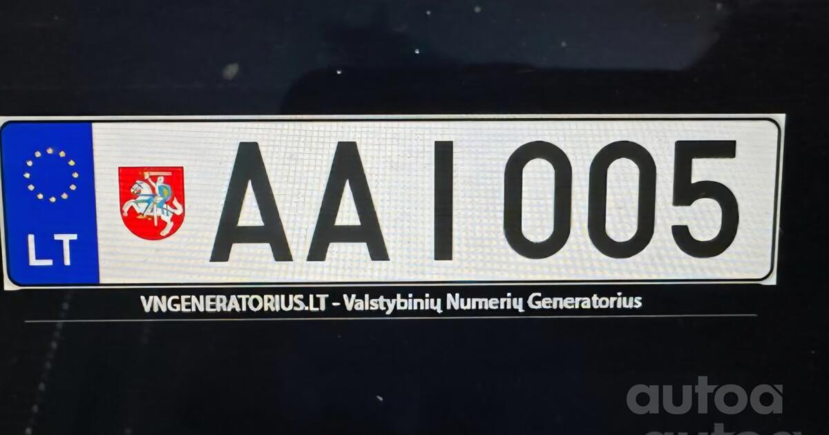 Auto numurs AAI005 | autoa.lv