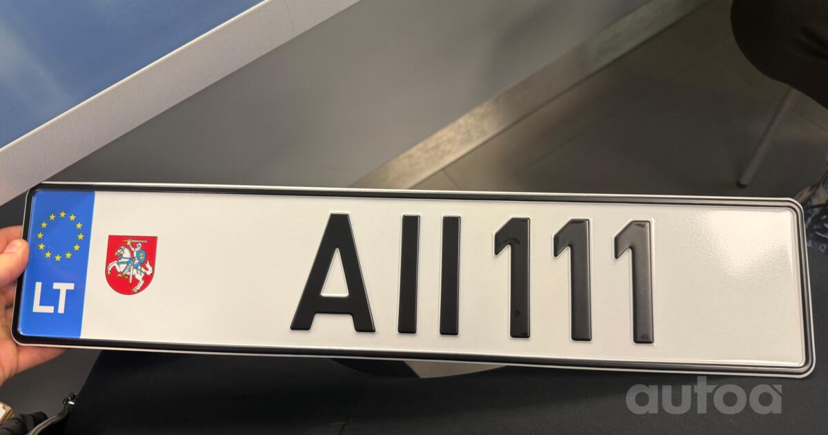Auto numurs AII111 | autoa.lv